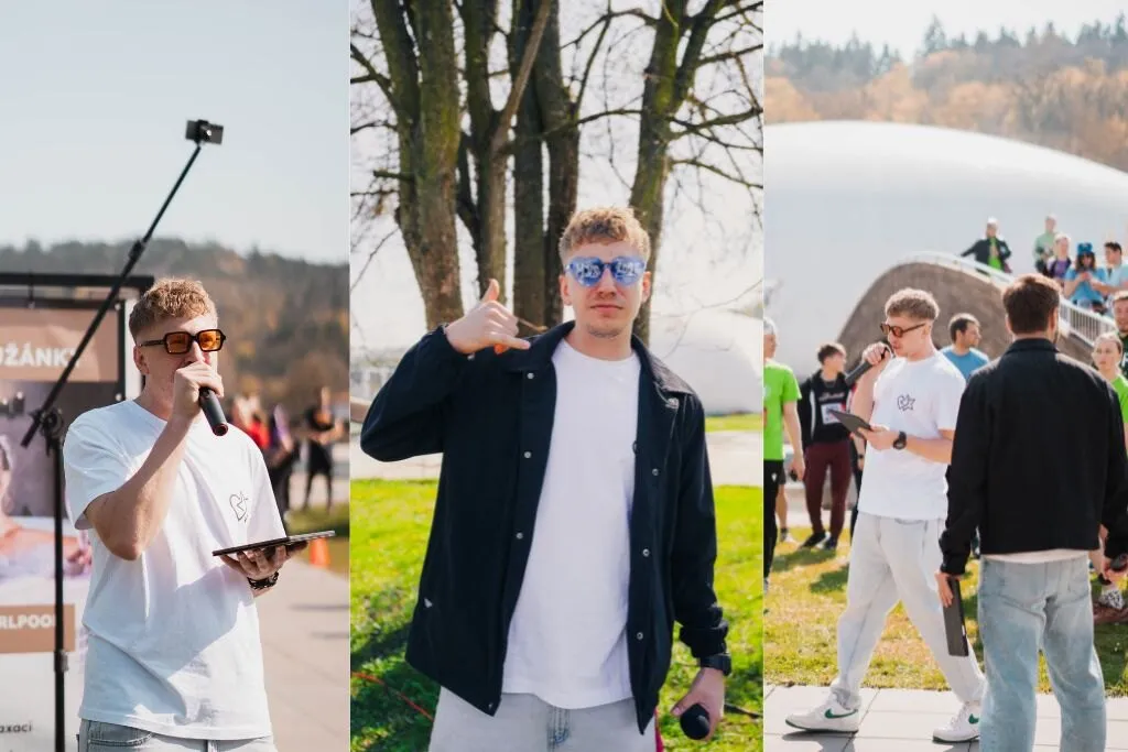 Kryštof během charitativního běhu